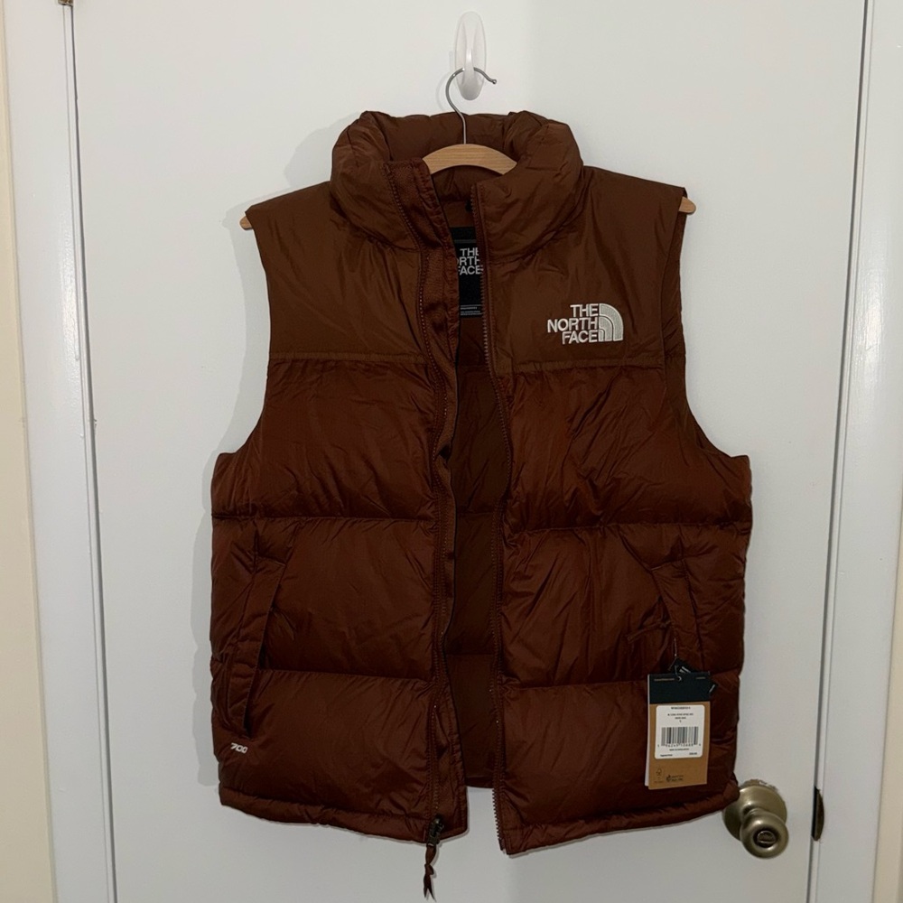The North Face 1996 Retro Puffer Vest - Dark Oak - Size S - Picture 9 of 9